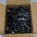 ACOSEA Small Spring Clamps 3.5 inch 30 Pack,Plastic Mini Clips,Heavy Duty for crafts,Woodworking,Backdrop & Photography Studios(Black)