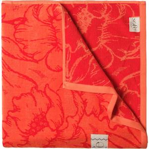 SOFE H&L | Playa Velour Large Beach Towel Pack of 1 (35 x 70) Flowers - Orange | Thick, Premium, Fade Resistant, Durable | Luxury Resort Quality Pool Towel, Turkish Beach Towel with Shoulder Strap Orange - Flowers