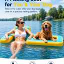 Innovative Inflatable Dog Pool Float with Seat – Durable PVC Water Raft for Adults & Dogs – Enjoy Water Fun Together – 242 lbs Capacity – Portable Floating Lounge