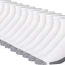 Hanes Men's Max Cushioned Ankle Socks (Multipacks) (White, Regular)