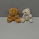 Sotiff 12 Pcs Mini Plush Bear Bulk 4 Inch Stuffed Bears Soft Tiny Animal Doll DIY Keychains Gifts for Easter Goodie Bag Fillers Social Worker Party Favors(Brown, Apricot)