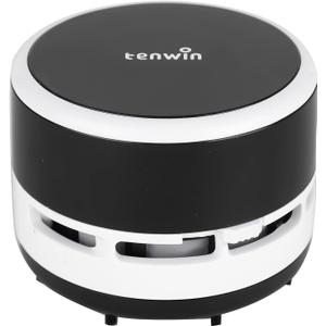 Mini Vacuum Cleaner, Portable Desktop Vacuum Cordless, Handheld Dust Sweeper Battery Operated, Low Noise and Strong Suction for Home/Office/School/Car/Keyboard(Battery not Include) (Black)