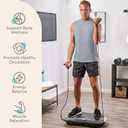 Lifepro Waver Vibration Plate Exercise Machine High-Intensity Vibration Plate for Lymphatic Drainage Full-Body Workout Vibrating Platform with Loop Bands Fitness Equipment for Strength & Toning