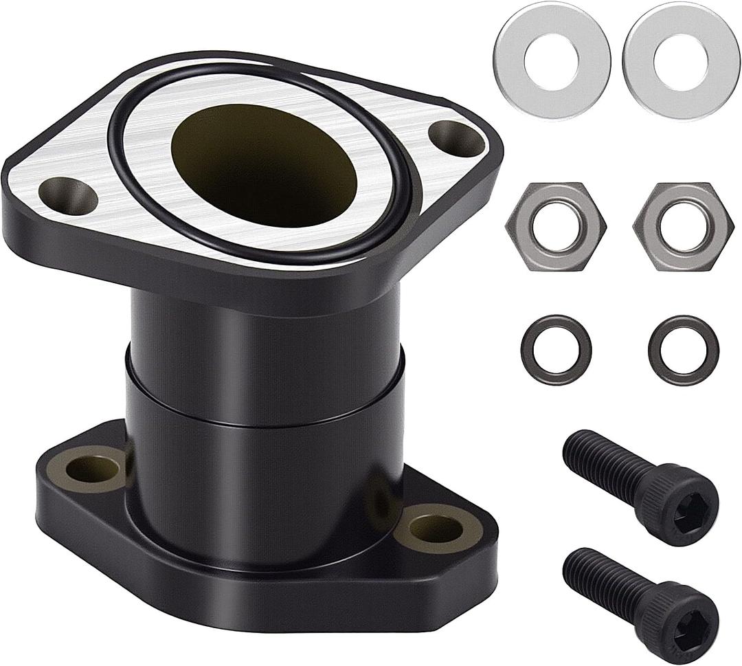 Carburetor Intake Manifold Boot with Screw Kit Aftermarket Replacement Parts Fit for Yamaha Kodiak 400 1993-1998 Moto 4 YFM350ER 1987-1995 Big Bear 350 1987-1998.