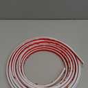 9.8 Ft Peel and Stick Wall Molding Trim, D-Shape Flexible Molding Trim White(Paintable) for Backsplash, Mirror, Wall, Window & Door Frames, Waterproof Self Adhesive Trim(W:0.4", T:0.1")