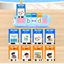 QuTZ Phonics Learning Toy for Preschool Kids – Talking Flash Cards with Sound Machine, Word Blending & Math Games – Educational Reading & Counting Activity Set 4-8