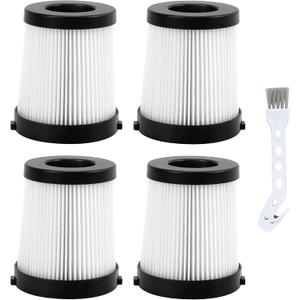 HEPA Filter Compatiable with Fabuletta FSV001, FSV101, Girnoor G160 and G165 Afoddon A300 Cordless Stick Vacuum Cleaners Series 4 Pack