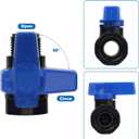 BOXOB 2pcs 3/4" GHT PVC Rain Barrel Spigot Kit, Garden Diverter Kit with Bulkhead Fitting, Hose Faucet Adapter & Thread Seal Tape, Drain Valve Connector for Water Tank, Aquarium, Pool, Garden Barrel