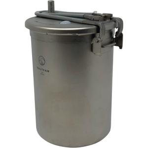 Valtcan 1800ml Titanium Rice Cooker Camping Pot Pressure with Locking Lid Lightweight Travel Backpacking High Altitude Cookware Reheat Soup Easy Rice & One-Pot Meals