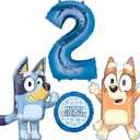 Bluey and Bingo 2nd Birthday Party Supplies Balloon Bouquet Decorations
