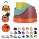 Replacement Lid Compatible with Owala FreeSip Water Bottle Leakproof Flip Top Cap Reusable Drinkware Accessory Fits 16oz 24oz 32oz 40oz Stainless Steel & 25oz Clear Tritan (Summer Sweetness)