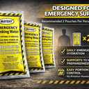 Mayday Pouch Water, Coast Guard Emergency Water, 5-Year Shelf LIfe, Disaster Preparedness Supplies for, Earthquake, Fire, Flood, Leak-Proof Pouches, 4.225 Oz/125Ml 50 Pack (EXP 06/01/31)
