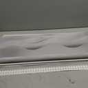 LazBlinds No Drill Cordless Zebra Blinds, 28" W x 48" H, Stone Grey