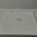 Diathou 24"/24" Inch White Flower Texture Art Hand Painted Abstract Home Wall Decorative Art