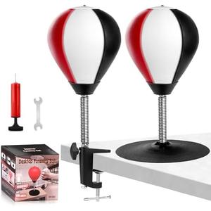 Desktop Punching Bag, Super Strong Suction Boxing Bag Speed Balls, Stress Buster with Suction Cup for Office Table and Counters, Fun Gift for Boss or Coworker