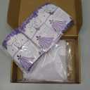 Wenqik 50 Sets Quinceanera Party Favors for Guests Butterfly Wish Bracelet with Thank You Cards Organza Gift Bags Quinceanera Gift for Sweet 15 Year Birthday Supply Recuerdos De Quinceaera (Purple)