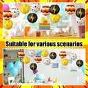Tuanse 12 Pcs Cartoon Animation Themed Party Decorations Cartoon Video Games Party Supplies 8 Inch Hanging Round Paper Lanterns for Holiday Birthday Shower Home Decor Supplies