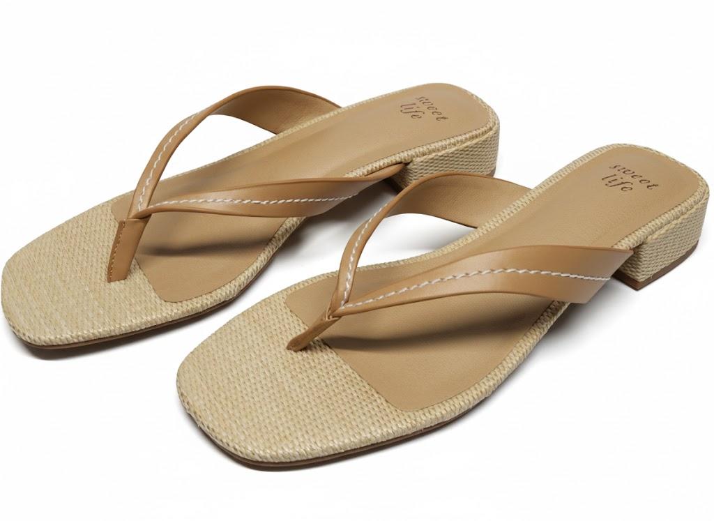 Beige Women's Sandals, 8.5 Size