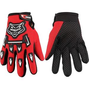 Frienda Motorcycle Gloves Riding Dirty Bike Gloves Racing Winter Power Sports Supplies for Riding Cycling Hiking Outdoor(Red,7.09 x 3.55 Inches)