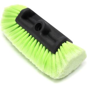 Forgrace 12" Car Wash Brush with Soft Bristle Auto RV Truck Boat Camper Car Exterior Washing Heavy Duty Tri-Level Dip Green
