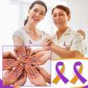 Yinkin 120 Pcs Psoriasis Awareness Pins Bulk Gifts World Psoriasis Day Concept Awareness Purple Lavender and Orange Ribbon Lapel Pin Survivor Gifts for Prevention Charity Supplies Decorations