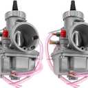 Carbman 2 Pcs Compatible with Mikuni VM32 Carburetor For Honda CB350 CB350G CB360G CB360T CL350 1968-1973 Carb