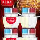 Febreze Plug-In Air Freshener, Odor-Fighting Scented Oil Refill for Home, Bathroom & Kitchen, Holiday Baked Cinnamon Apples Scent, 0.87 oz Refills, 4 Count (3.5 Fl Oz (Pack of 1))