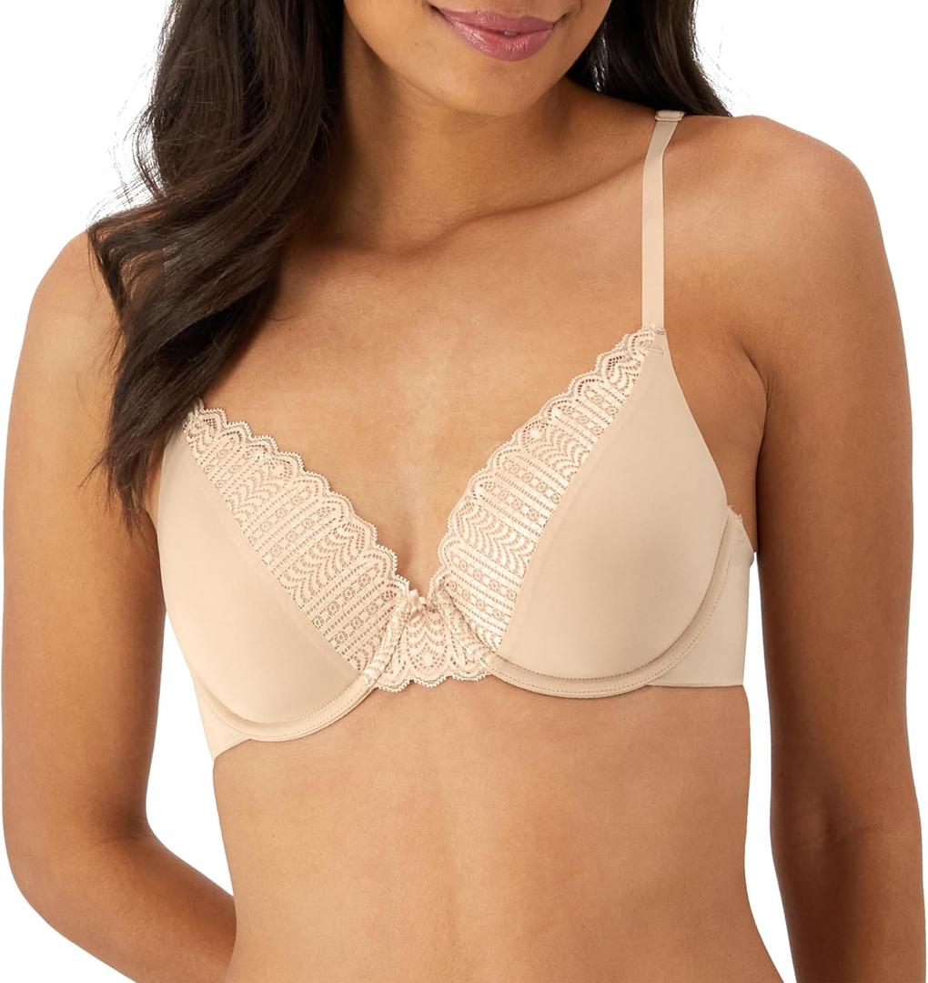 Maidenform Women's Comfort Devotion Full Coverage Underwire T-Shirt Bra (34D, Almond)