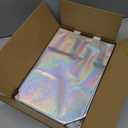 PACKINNO 15 Pcs Iridescent Gift Bags with Handles, 8x4x10 Inch Holographic Reusable Gift Bags Medium Size, Ideal for Birthday, Christmas, Party Favors, Wedding, Holidays, Valentines