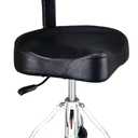 Drum Throne with Backrest, Heavy Duty Adjustable Hydraulic Drum Chair Motorcycle Style Seat Drum Stool for Drummer Adults