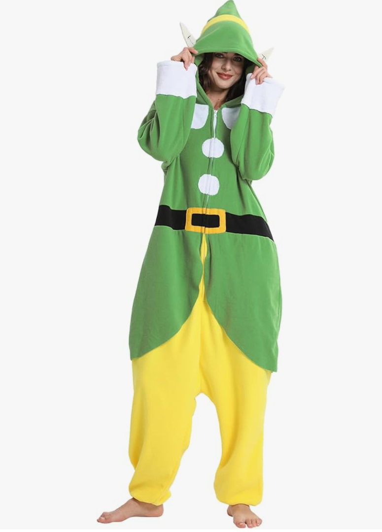 Unisex Adult Onesie Pajamas, Women Men Flannel Halloween Cosplay Costume/Homewear/Sleepwear XL