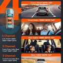 Vantrue N5 4 Channel WiFi 360 All Sides Dash Cam, STARVIS 2, IR Night Vision, 2.7K+1080P*3 Front Rear Inside Dashcam, Voice Control, GPS, 24 Hours Buffered Parking Mode Dash Camera