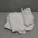 KKJIAF Ruffle Pillow Cases 26x26 Inches, White Square Ruffled Pillow Covers Set of 2, Microfiber Wrinkle Resistant Pillow Shams with Envelope Closure for Sofa Bed Living Room