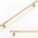 10 Pack Brushed Gold Cabinet Pulls 10 Inch(254mm) Kitchen Cabinet Handles Cabinet Hardware for Drawer Pulls