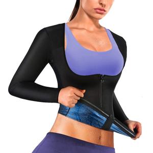 Sauna Suit Shirt for Women Weight Loss Sweat Waist Trainer Vest Workout Compression Tank Top Body Shaper 3XL
