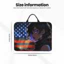 Custom Laptop Bag for Men Women Double Side Design,Personalized Hand Computer Protective Case Customized Gift Friends Lovers (American Cool Girl)