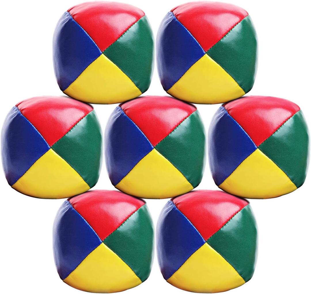 Elcoho 7 Pack Beginners Juggling Balls Durable and Soft Easy Juggle Balls
