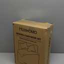 MUXHOMO 7 Pieces Queen Comforter Set, Seersucker Bed in a Bag Queen Size, All Season Luxury Bedding Set with Comforter, Flat Sheet, Fitted Sheet, Pillowcases & Shams, Beige (Queen (88"x88"))