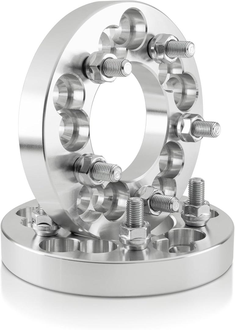 Customadeonly 1" Wheel Adapters 5x112 to 5x114.3 or 5x130 to 5x114.3 (2pcs M12x1.5) Compatible with 5x112 or 5x130 Hub to Mount 5x114.3 (5x4.5) Wheel -25mm Thick
