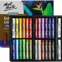 Mont Marte Extra Soft Oil Pastels 26pc, Assorted Bright Colors, Vibrant and Buttery, Versatile Art Pastels for Blending, Layering & Shading, Ideal for Art, Craft, Coloring and Sketching