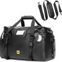 Waterproof Motorcycle Dry Duffel Bag 40L/66L - Heavy Duty Waterproof Backpack for Travel, Camping, Kayaking, Paddle Boarding, Boating, Rafting, Fishing and Beach (black)