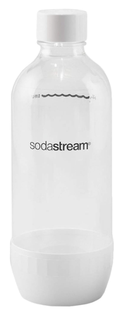 sodastream 1L Twin Pack Dishwasher Safe Slim Bottle (Black)