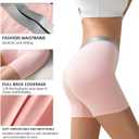 Womens Boxer Briefs Panties, Cotton Comfortable Boy Shorts Underwear, Anti Chafing Soft Panty, 2 Pack (L)