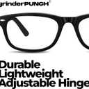 grinderPUNCH High Magnification Power Readers Slim Reading Glasses, +4.50