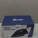 Sundu Steam Iron for Clothes with Rapid Heating Ceramic Coated Soleplate, 1500W with Precise Thermostat Dial, Self-Cleaning, Auto-Off, 15.21oz Water Tank for Home Clothes Ironing Use, Blue