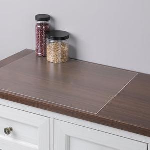 3-Pack Silicone Mats for Kitchen Counter, 23.6" x 15.7" Clear Heat Resistant Mats Non Slip Desk Protector Reusable Table Surface Cover Pad for Countertop, Art Craft, Painting, Hand Projects, Clay