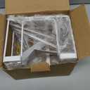 ORLESS Over The Door/Wall Mount Ironing Board Hanger, Laundry Room Iron and Ironing Caddy Board Storage Holder White