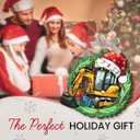 2 x Excavator Christmas Ornament 2026 - Cute Christmas Excavator Gift for Boys Girls, Funny Gifts for Men Women, Construction Truck Ornaments for Christmas Tree, Construction Gifts for Lovers