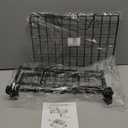 Under Bed Storage with Wheels, 360 Rotating, No-Assembly Underbed Storage Containers, 1 PACK (Black)