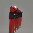 Titan 12713 Extra-Long Arm Ball Tip SAE Hex Key Set, 13 Piece (One Size)
